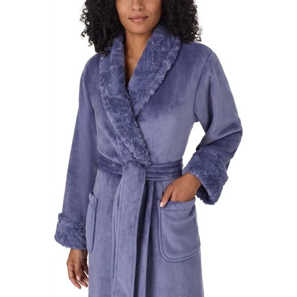 Carole Hochman Women’s Soft Plush Wrap Robe, Size M (New) - Picture 4 of 6